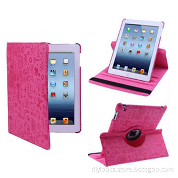 Leather Case for New iPad, with Graffiti Style